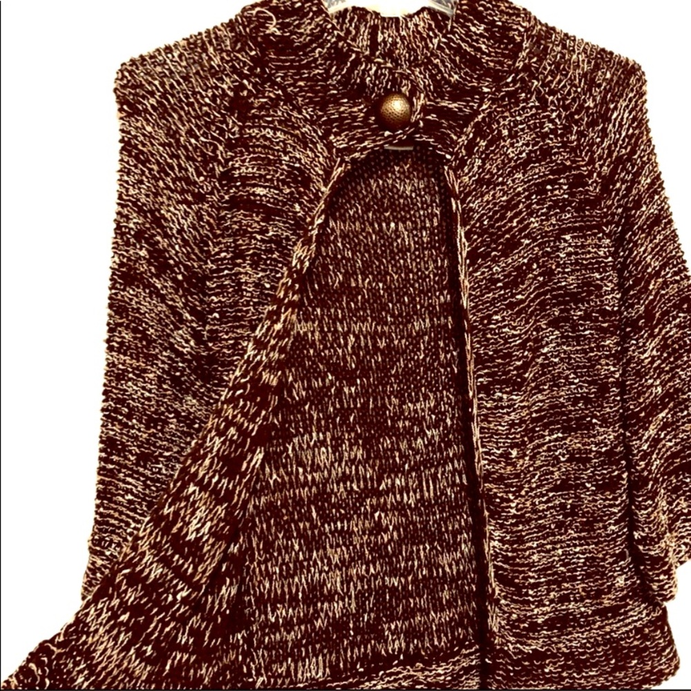 VERTIGO PARIS Shrug BROWN OPEN CARDIGAN SHRUG Sweater S